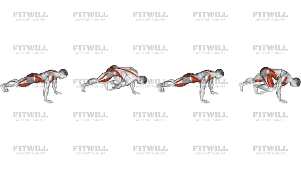 Front Plank To Toe Tap