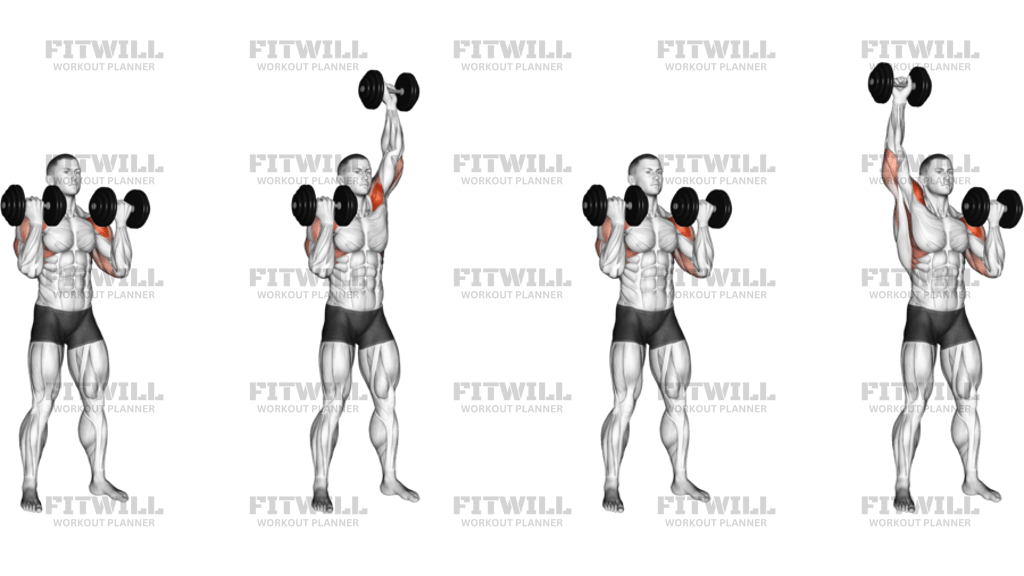 Dumbbell Standing Alternate Arnold Press