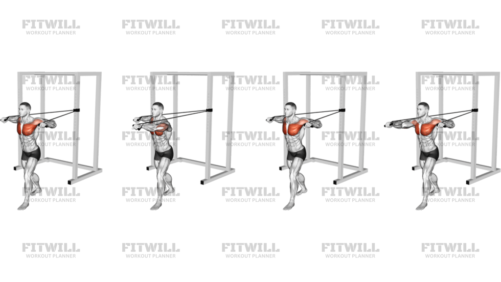 Band Standing Alternate Chest Press