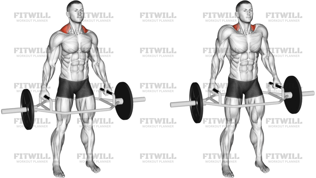 Trap Bar Standing Shrug