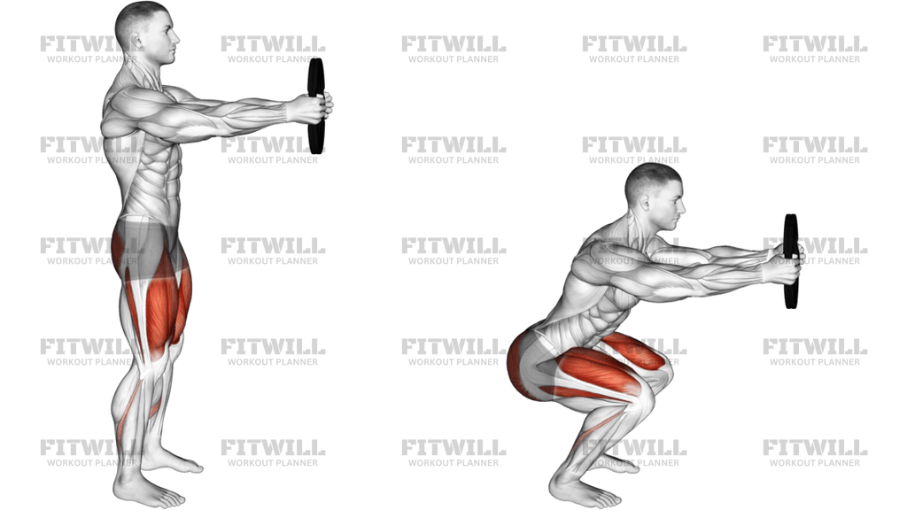 Weighted Counterbalanced Squat