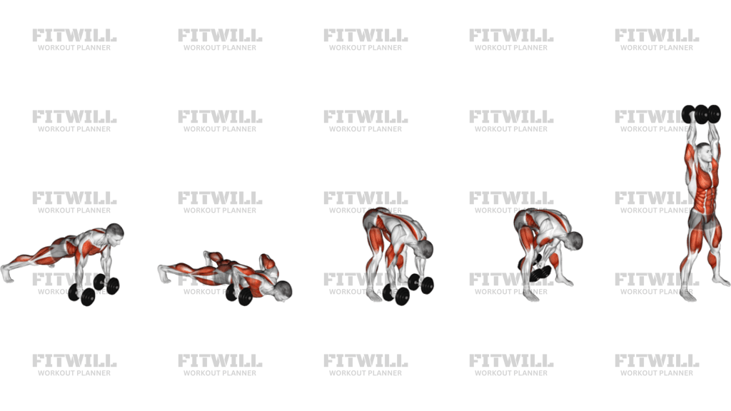 Dumbbell Devils Press
