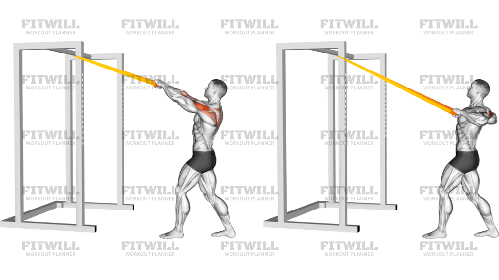 Resistance Band Rear Delt Row