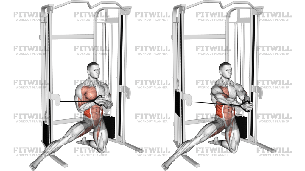 Cable Half Kneeling Adductor Pallof Press