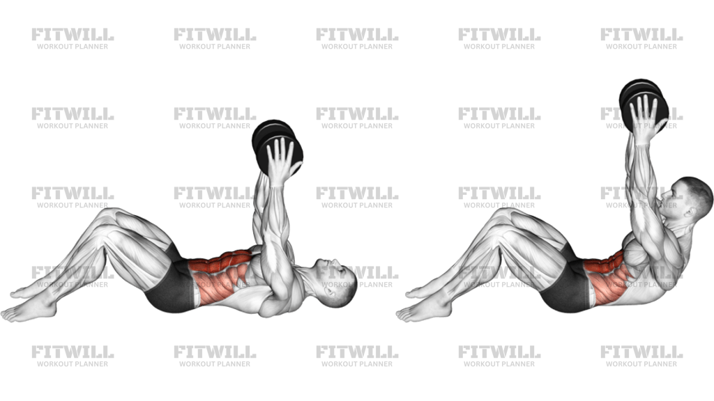 Dumbbell Straight Arm Crunch