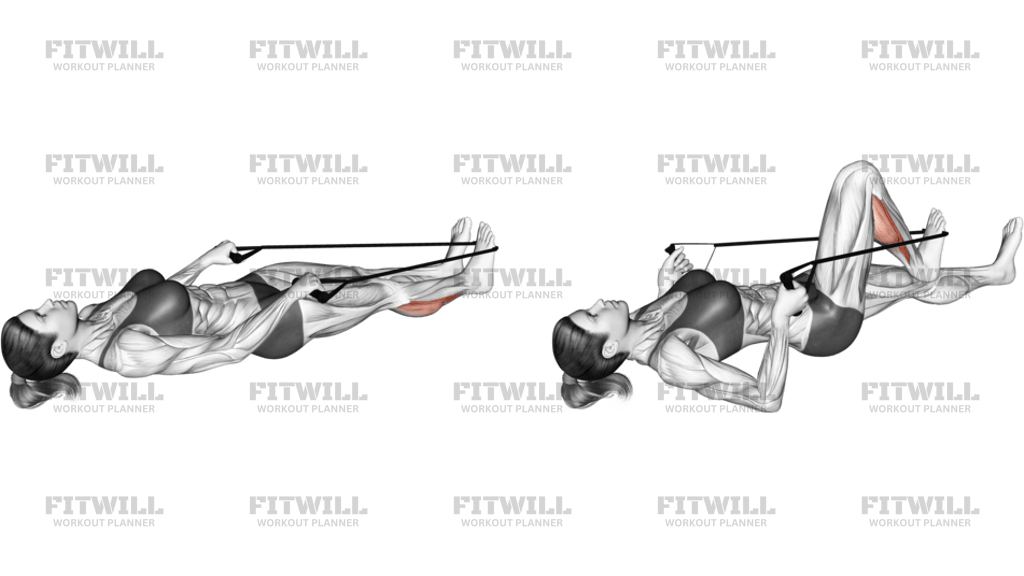 Calf Stretch With Rope