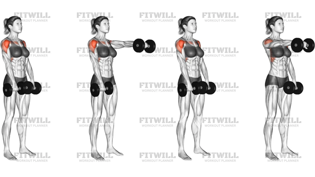 Dumbbell Alternate Front Raise