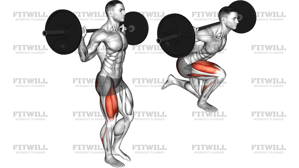 Barbell Single Leg Squat