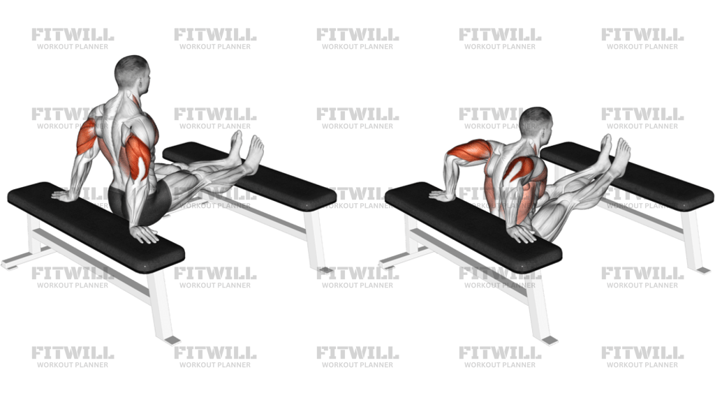 Bench Dip With Legs On Bench