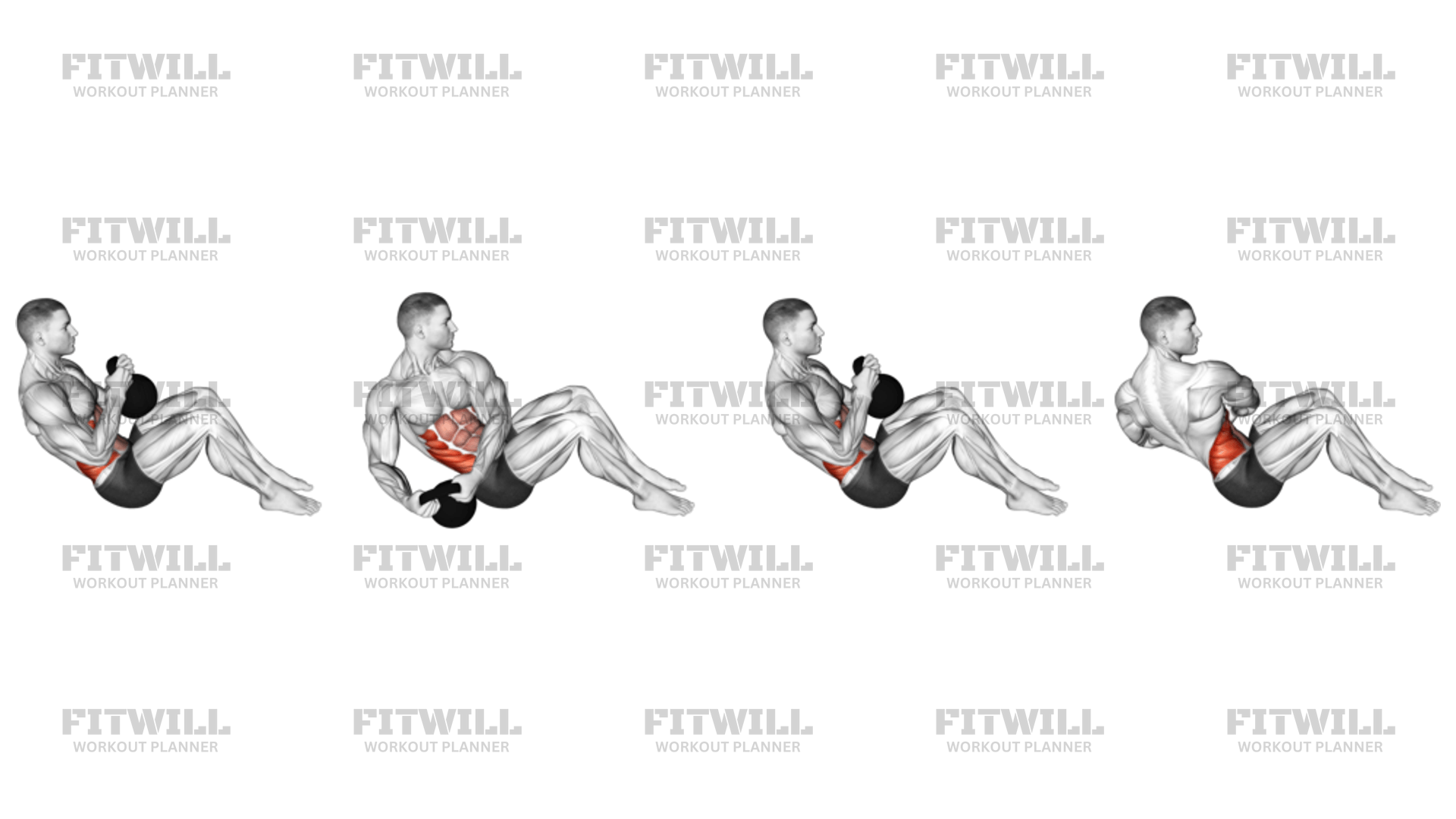 Kettlebell russian twist sale