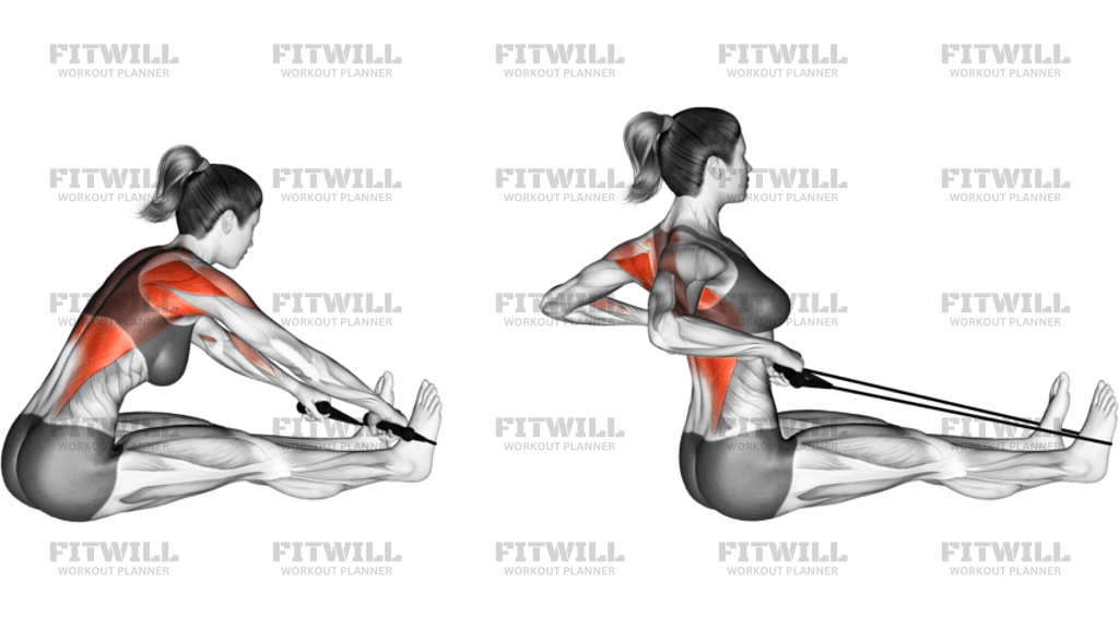 Band Seated Wide-Grip Row