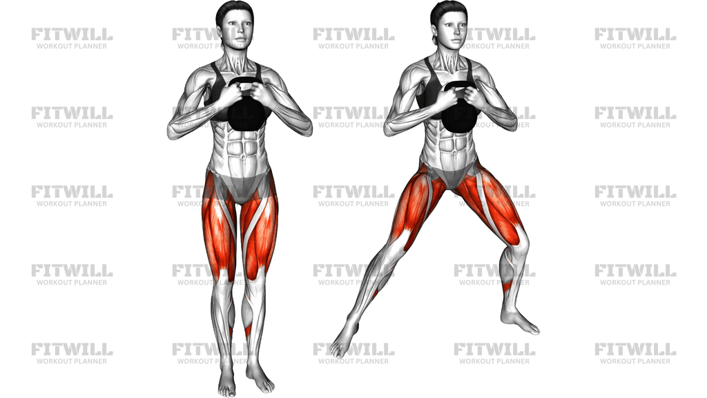 Kettlebell Side Squat Step