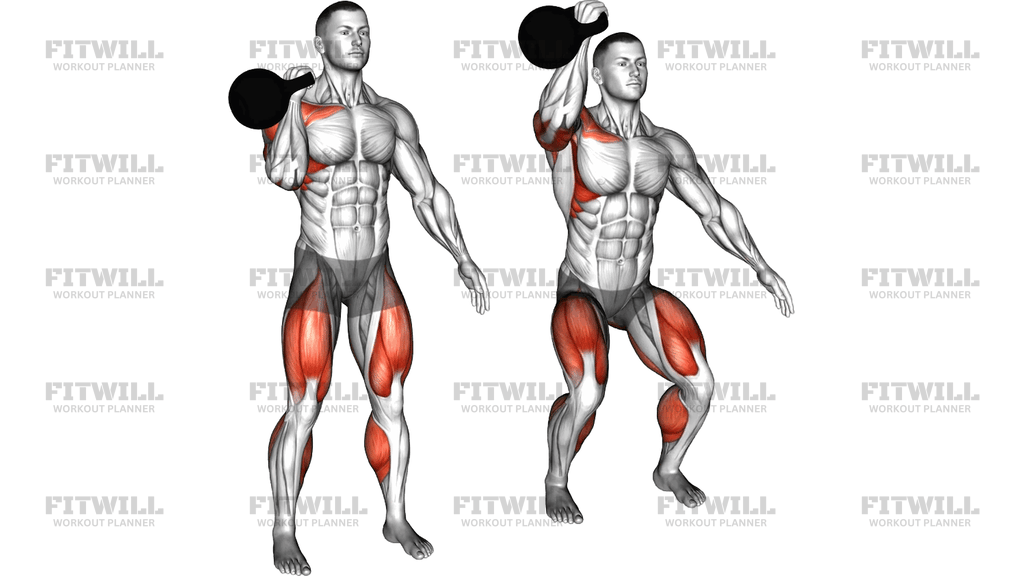 Kettlebell One-Arm Thruster