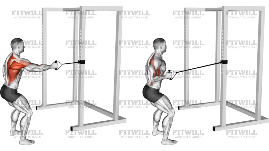 Band Standing Single-Arm Row