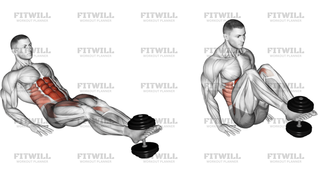 Weighted Seated Tuck Crunch On Floor