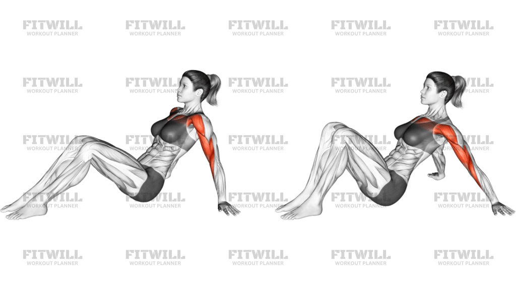 Seated Shoulder Flexor Depressor Retractor Stretch Bent Knee