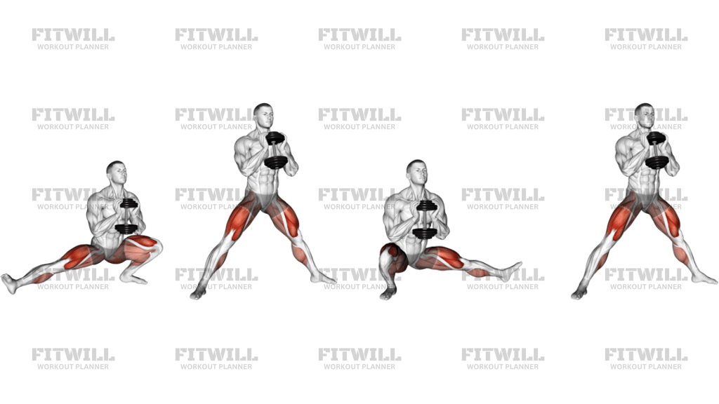 Dumbbell Cossack Squat