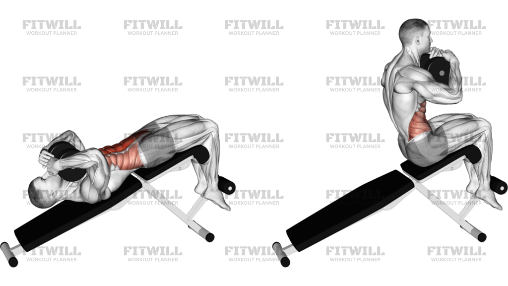 Dumbbell Decline Sit-Up