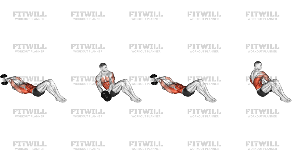 Dumbbell Lying Woodchop