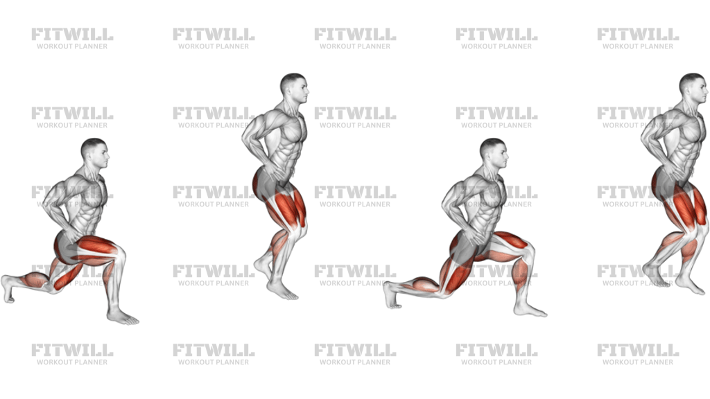 Jump Split With Hands On Hip