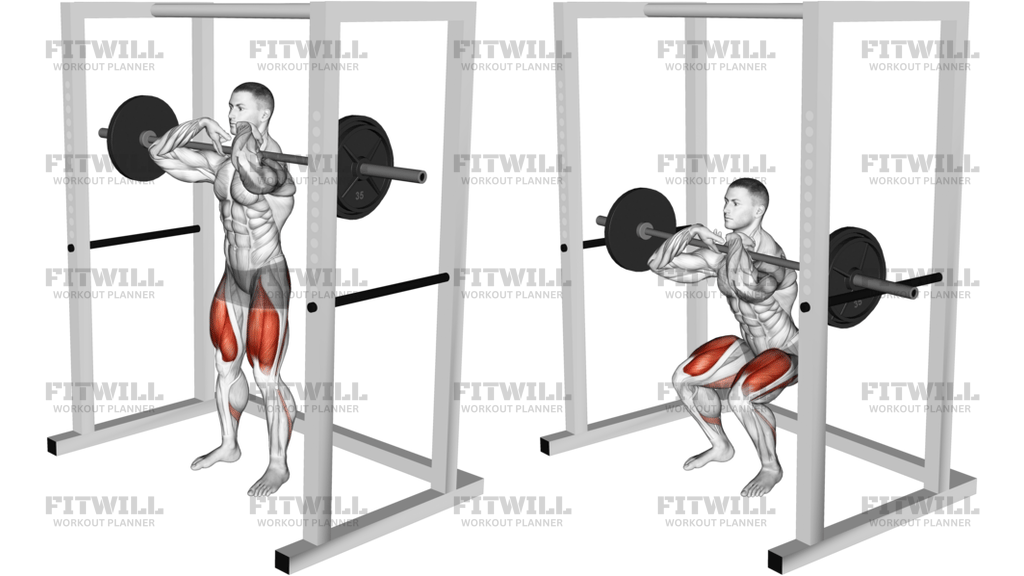 Barbell Pin Front Squat