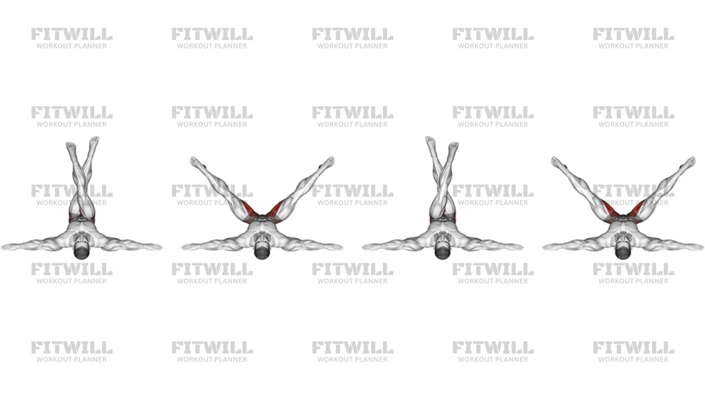 Lying Criss Cross Legs