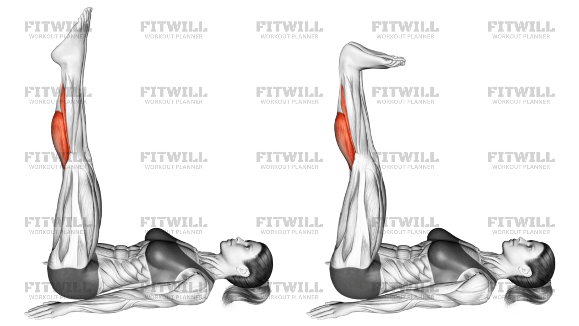 Lying Calf Stretch Exercise Video Fitwill