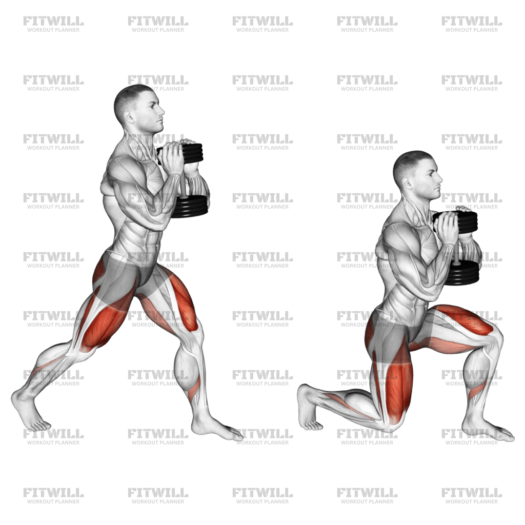 Dumbbell Goblet Split Squat Exercise Guide Video Techniques