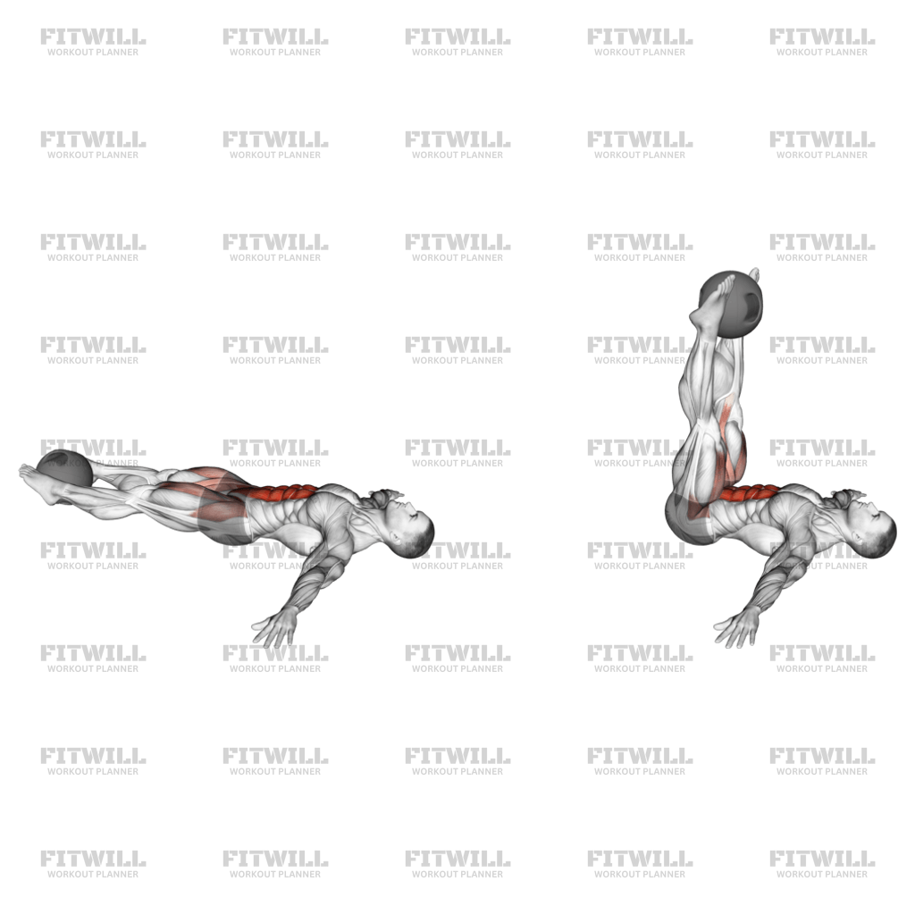 Medicine ball leg raises sale