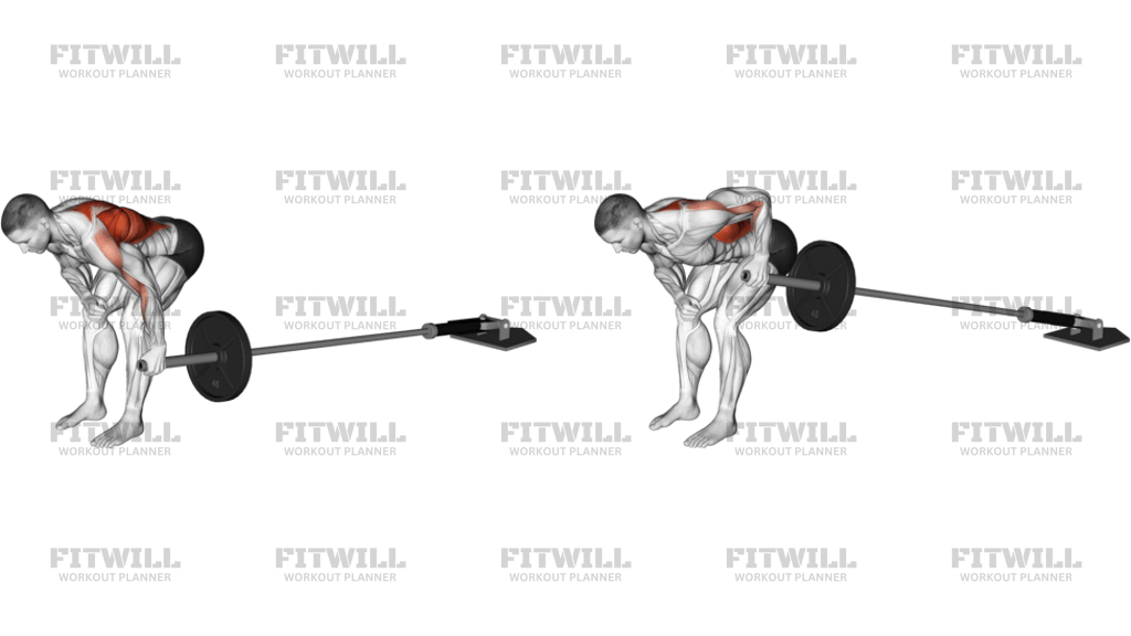 Landmine One-Arm Bent-Over Row Version 2