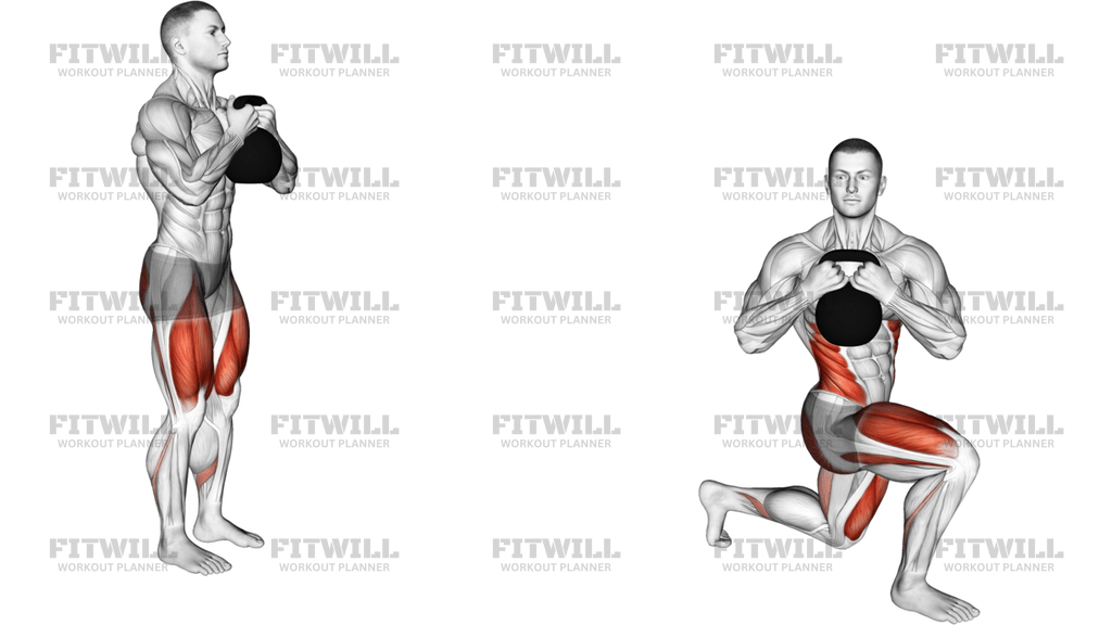 Kettlebell Lunge With Twist