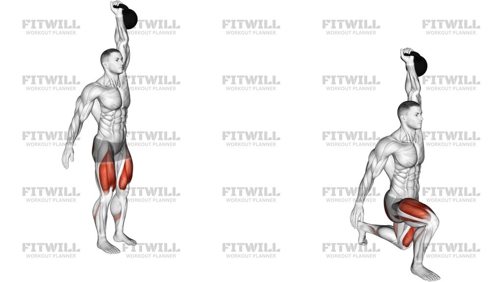 Kettlebell Single-Arm Overhead Lunge