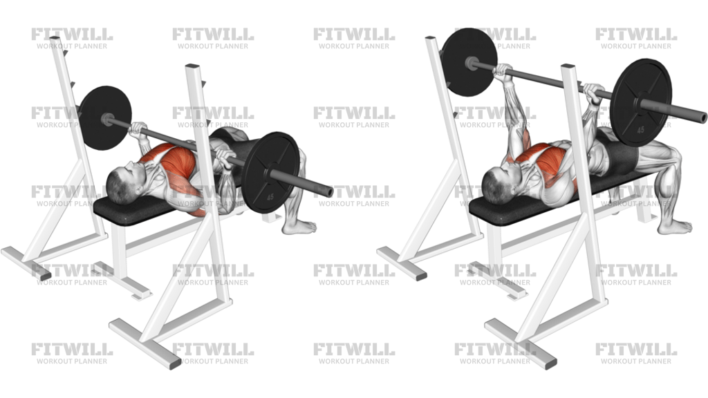 Barbell Reverse-Grip Bench Press
