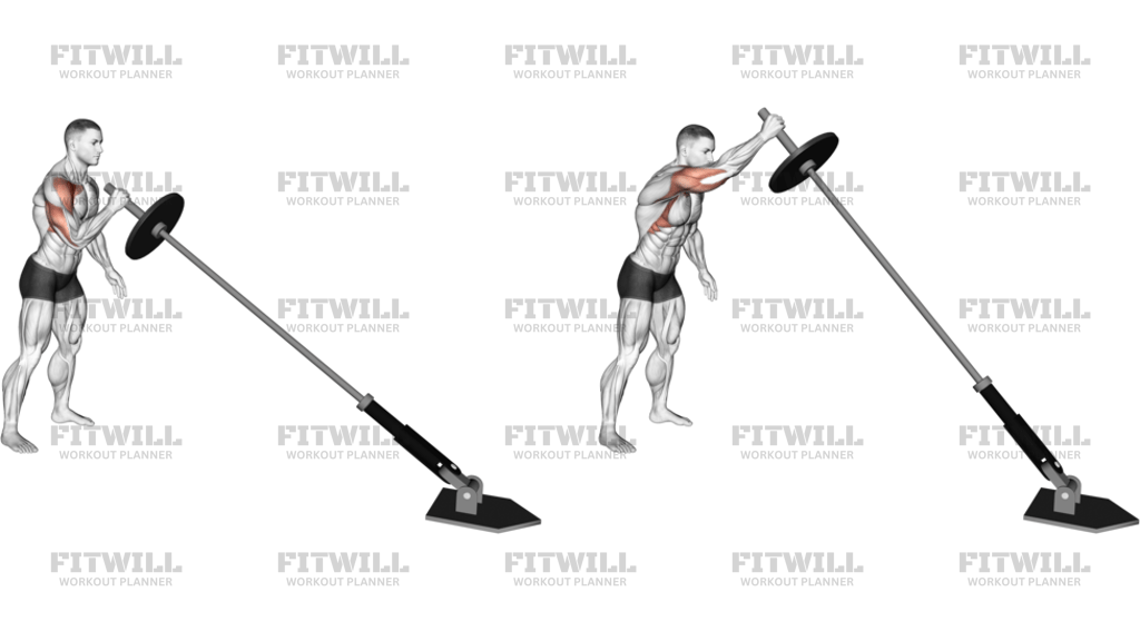Landmine Single-Arm Press