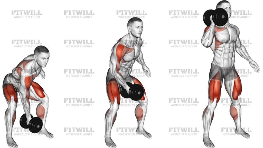 Dumbbell Single Power Clean