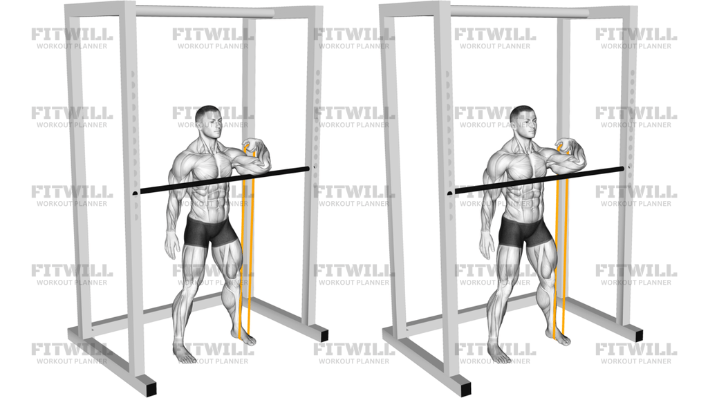Resistance Band Assisted Front Rack Stretch