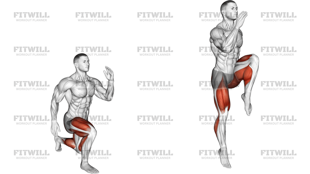 Jumping Single Leg Lunge