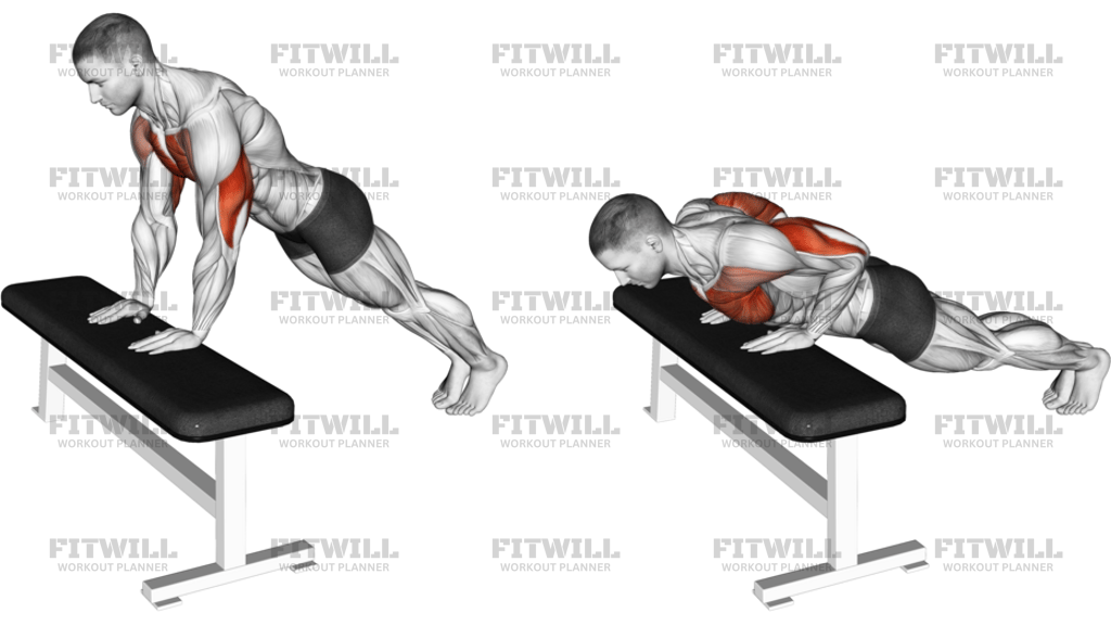 Incline Close-Grip Push-Up