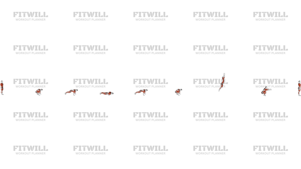 Burpee Long Jump With Push-Up