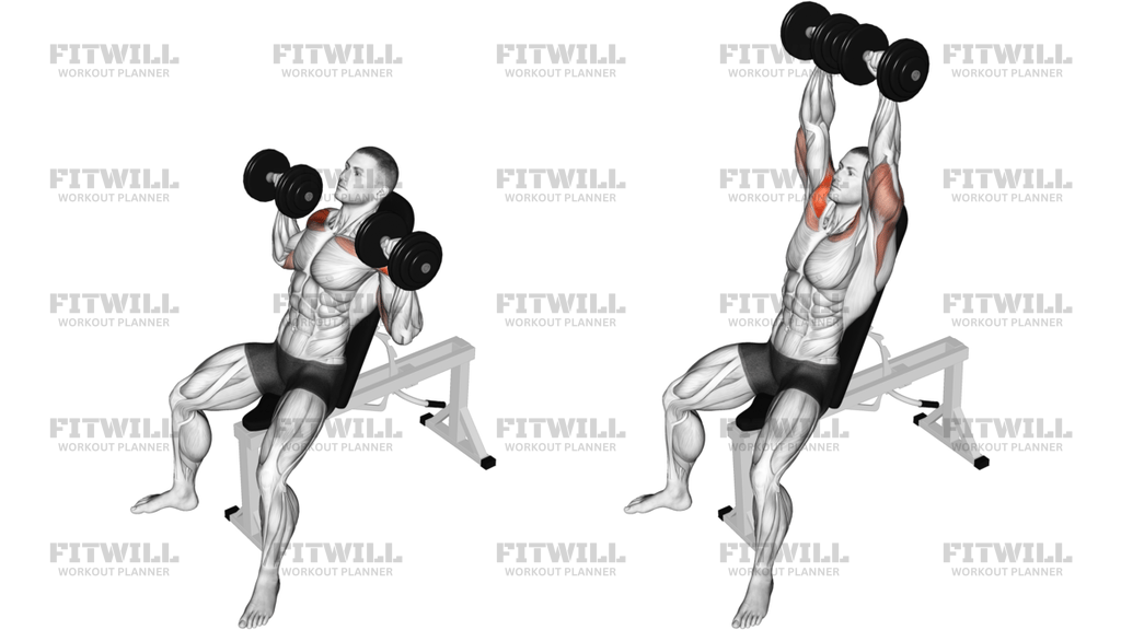 Dumbbell Incline Shoulders Press