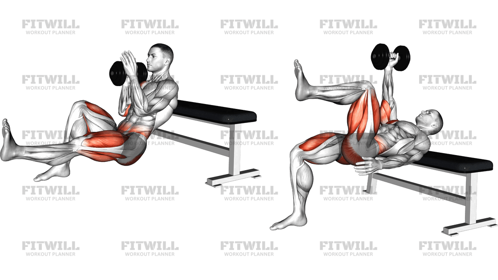 Dumbbell Sprinter Thrust Chest Press