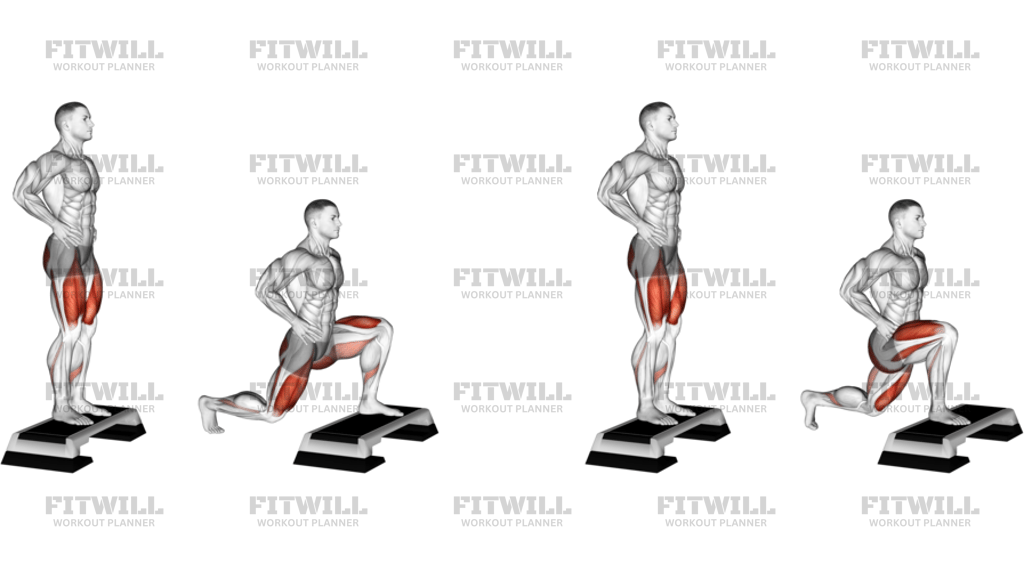 Rear Lunge From Deficit