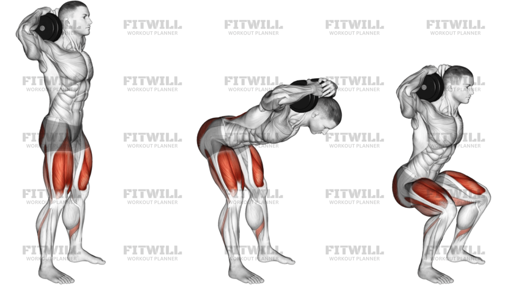 Dumbbell Good Morning Squat