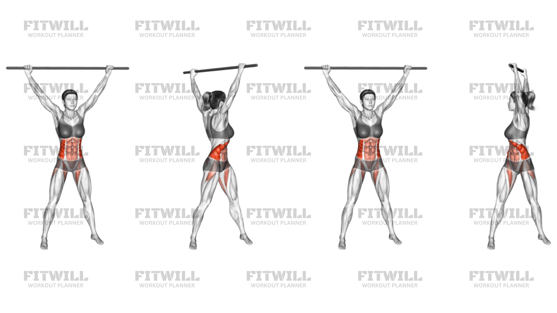 Standing waist twist exercise new arrivals