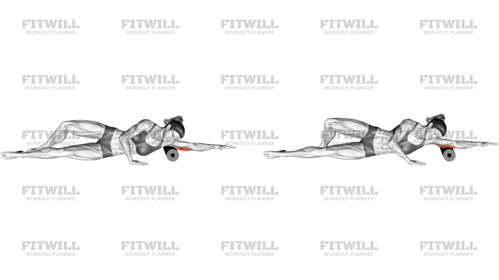 Roll Triceps Side Lying On Floor