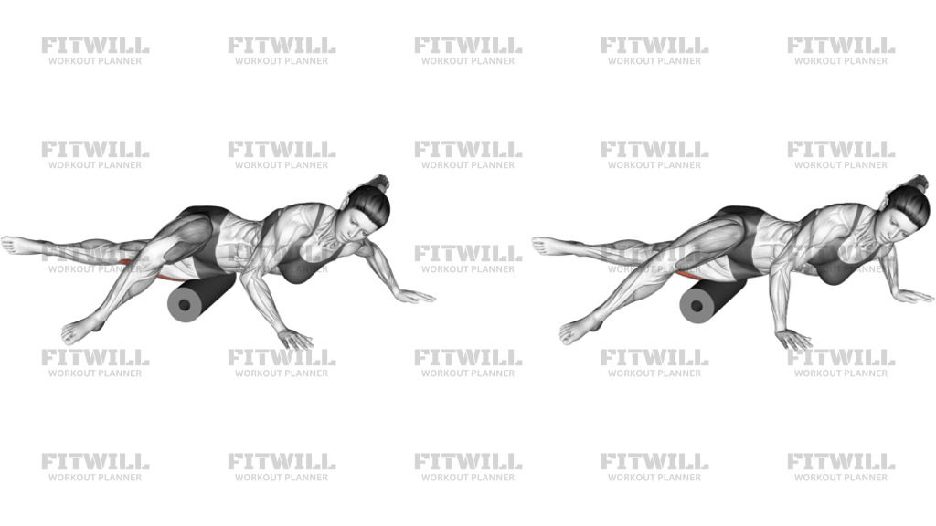 Roll Quadriceps Vastus Lateralis Lying On Floor