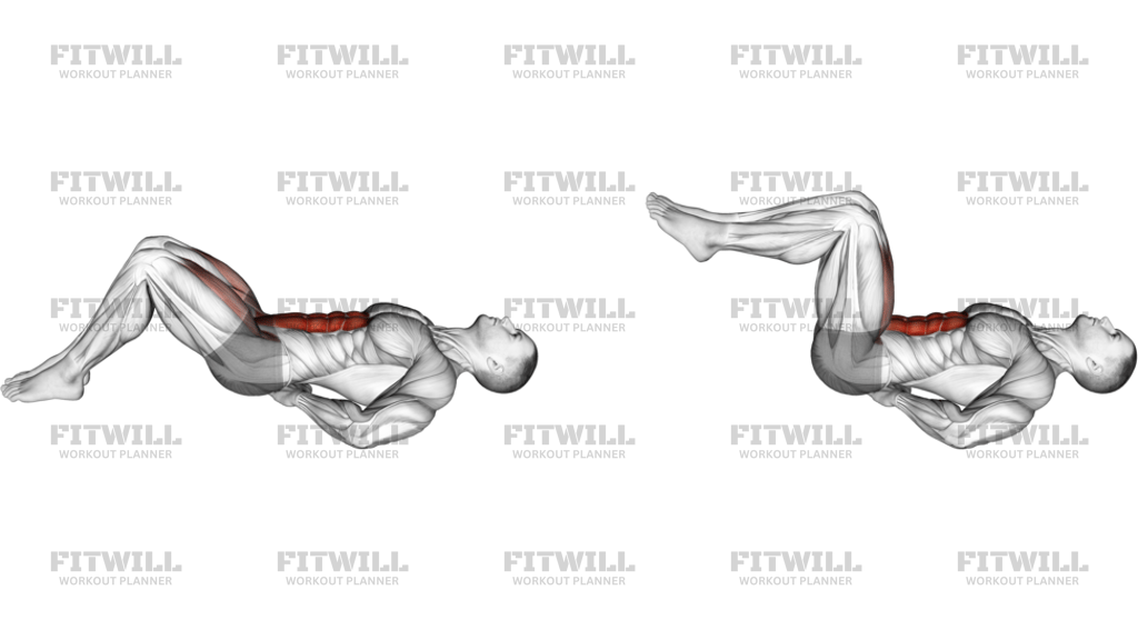 Lying Bent Legs Raise