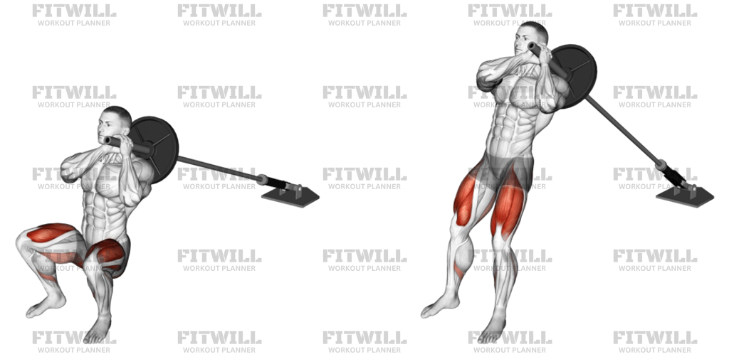 Hack squat with landmine hotsell