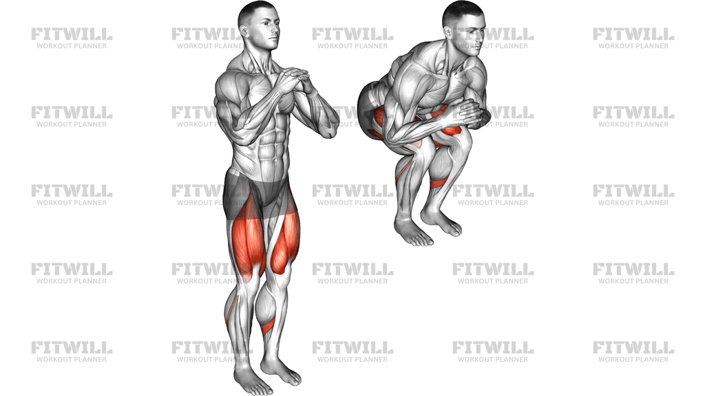 Bodyweight Narrow Stance Squat
