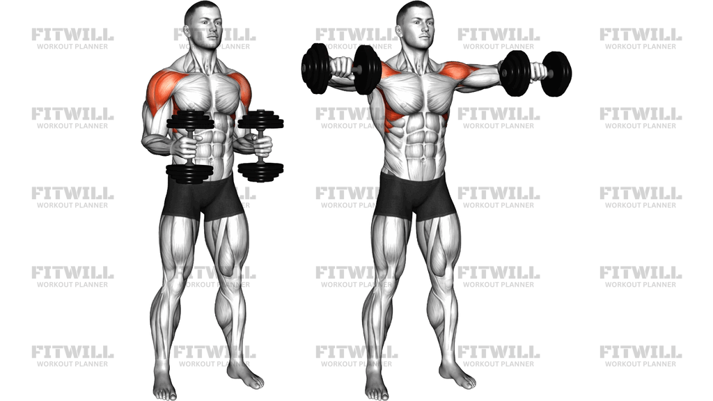 Dumbbell Bent Arm Lateral Raise